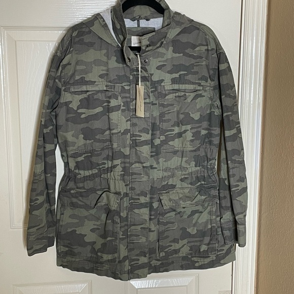 Universal Thread Womens XL Green Camo Camouflage Utility Field Jacket Coat‌‌‌‌‌ - Picture 12 of 13